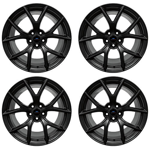 Ford Racing 15-20 Mustang19x9.5in & 19x10in Wheel Kit w/TPMS - Matte Black