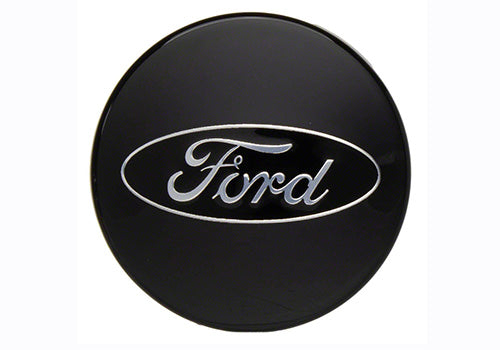 Ford Racing Car Black and Chrome Wheel Cap - 0