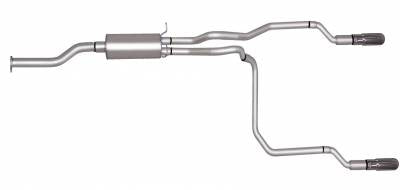 Gibson 96-97 Chevrolet S10 Base 2.2L 1.75in Cat-Back Dual Split Exhaust - Aluminized