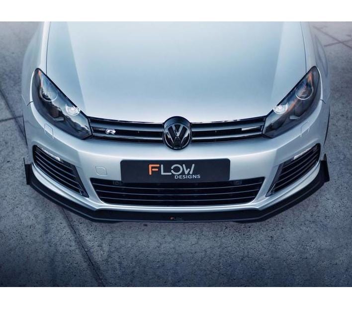 Flow Designs MK6 Golf R Front Lip Splitter & Aerospacers V3