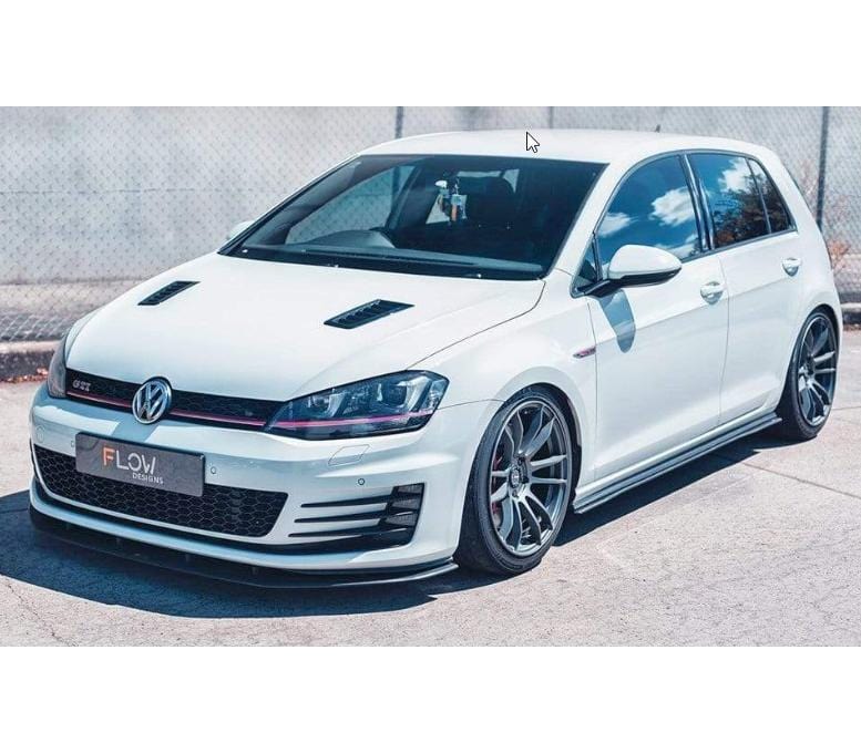 Flow Designs MK7 Golf GTI Full Lip Splitter Set With Rear Aero Valance & Fairing