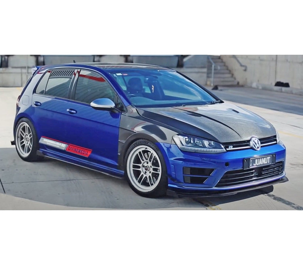 Flow Designs MK7 Golf R Full Lip Splitter Set With Flow-Lock Rear Diffuser