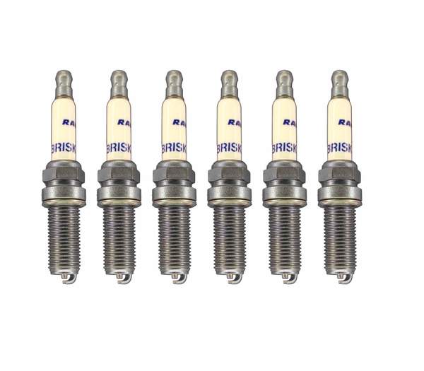 Brisk Silver Racing MR12S Spark Plug - Set Of Six