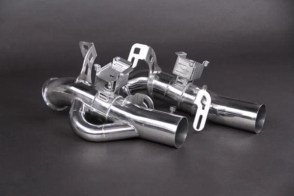 Capristo Exhaust System With Black Chrome/Gold End Pipes - Maserati / MC20 | 02MA09203014