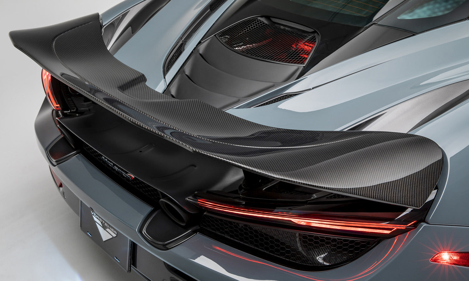 Vorsteiner McLaren 720S Silverstone Aero Active Wing Blade Carbon Fiber PP 2X2 Glossy