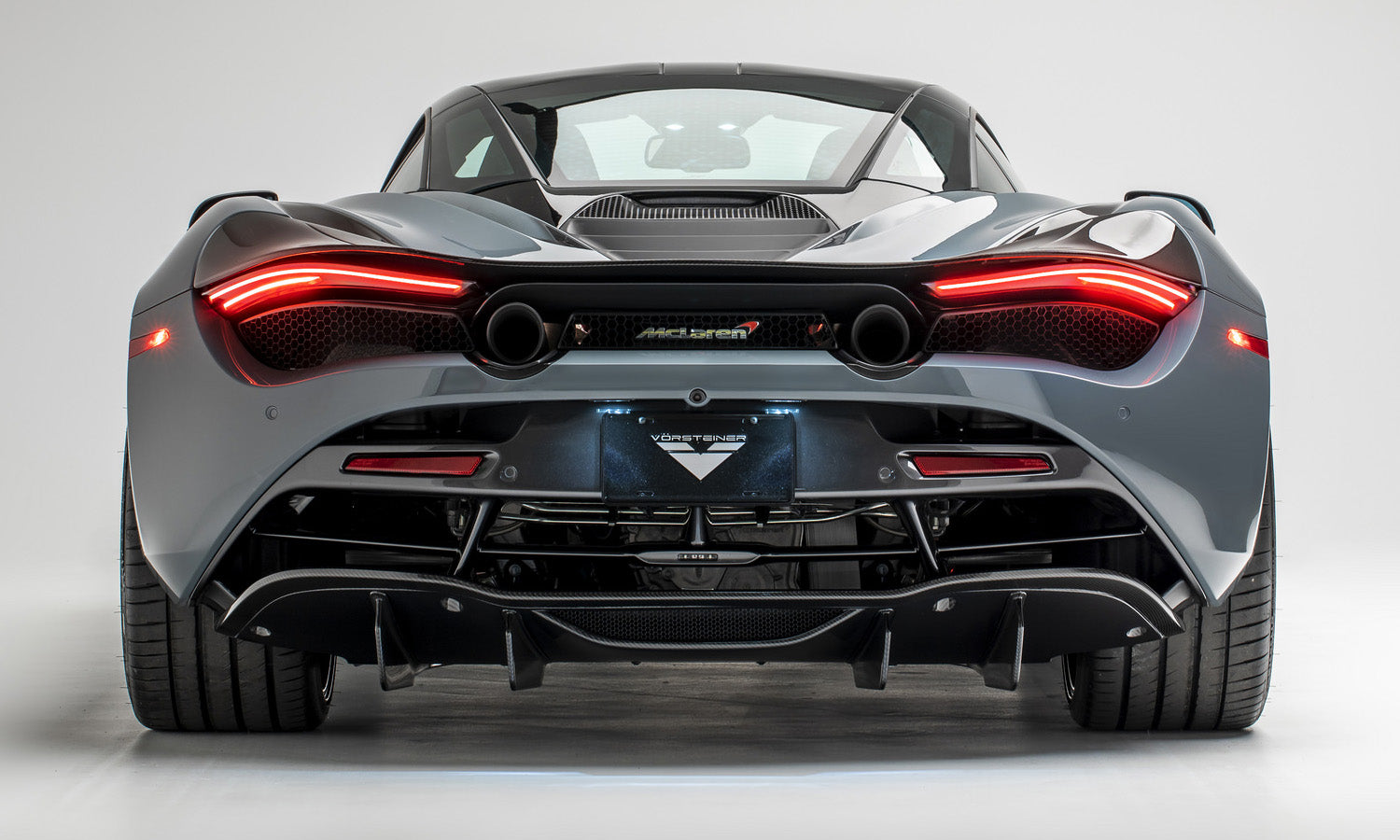 Vorsteiner McLaren 720S Silverstone Rear Diffuser Carbon Fiber PP 2x2 Glossy