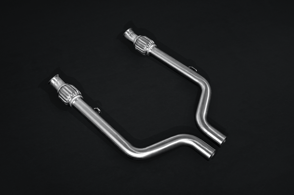 Mercedes E43AMG & E400 (A/C238) Valved Catback System, Mid Pipes, With CES-3