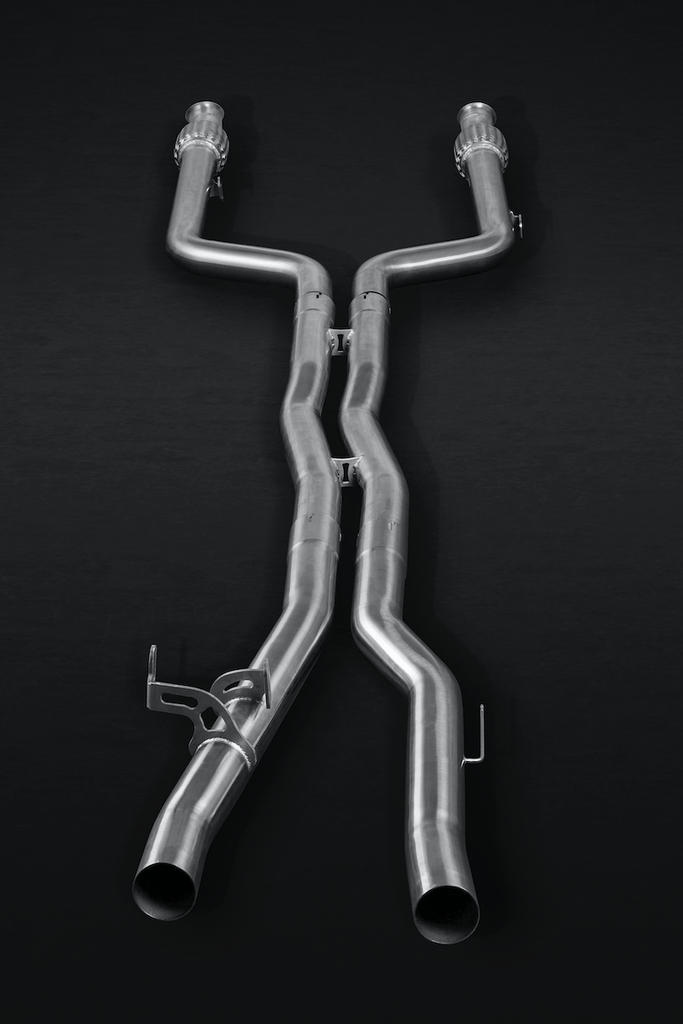 Mercedes E43AMG & E400 (A/C238) Valved Catback System, Mid Pipes, With CES-3