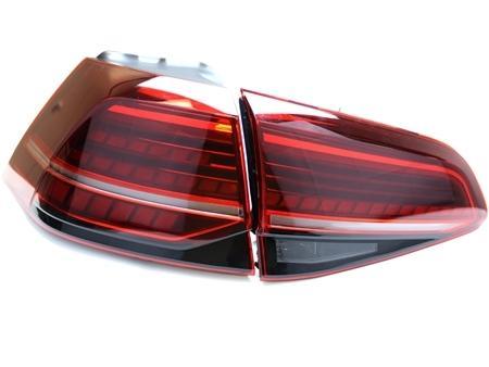 Mk7.5 Golf/GTi Facelift European LED Dynamic Cherry Red Genuine Tail Light Set