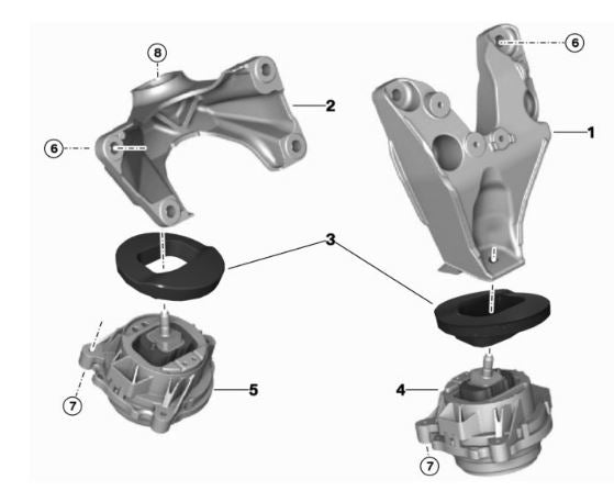 A9X Toyota Supra/G29 Z4 Billet Motor Mount Inserts