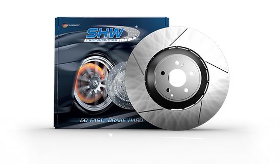 SHW 10-16 Porsche Panamera Turbo 4.8L w/o Ceramics Left Front Slotted LW Brake Rotor (298615301C)