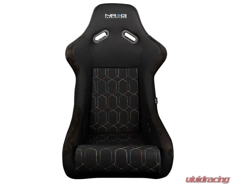 NRG FRP Bucket Seat Cushion - Multi Color Geometric 3-Piece Seat Cushion