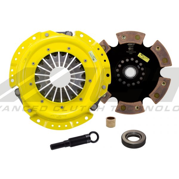 ACT 1991 Nissan 240SX XT/Race Rigid 6 Pad Clutch Kit