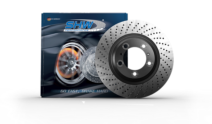 SHW 00-04 Porsche Boxster Roadster S 3.2L Rear Cross-Drilled Monobloc Brake Rotor (98635240301)