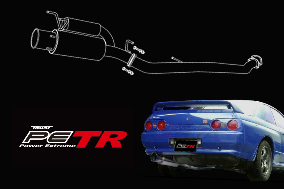 GReddy 99-02Nissan Skyline GT-R R33 Power Extreme TR Cat-Back Exhaust - 0