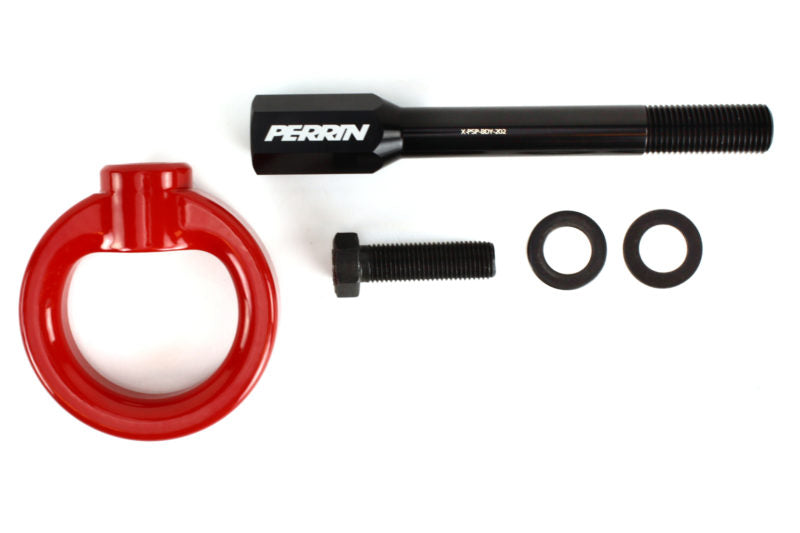 Tow Hook Kit Rear for 15-19 WRX and STI Sedan Red