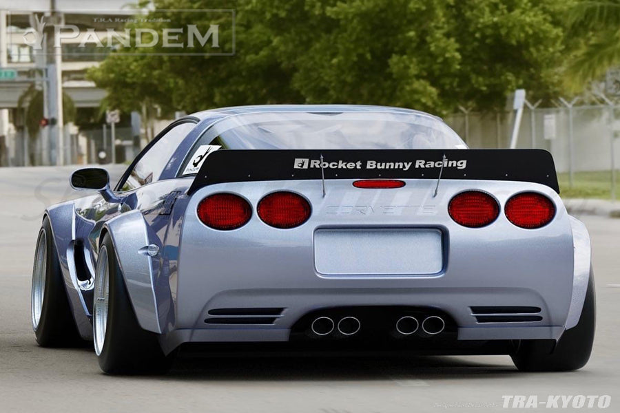 GReddy Pandem 97-04 Chevrolet Corvette C5 Fastback Coupe Rocket Bunny Full Widebody Aero Kit w/ Wing