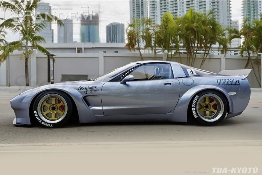 GReddy Pandem 97-04 Chevrolet Corvette C5 Fastback Coupe Rocket Bunny Full Widebody Aero Kit w/ Wing