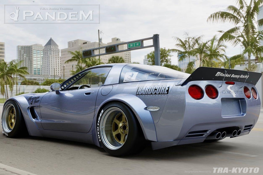 GReddy Pandem 97-04 Chevrolet Corvette C5 Fastback Coupe Rocket Bunny Full Widebody Aero Kit w/ Wing