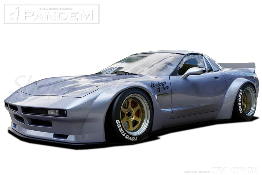 GReddy Pandem 97-04 Chevrolet Corvette C5 Fastback Coupe Rocket Bunny Full Widebody Aero Kit w/ Wing