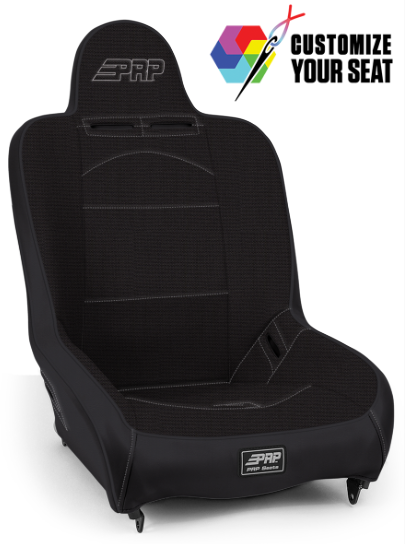 PRP Premier High Back Suspension Seat (Two Neck Slots) - All Black