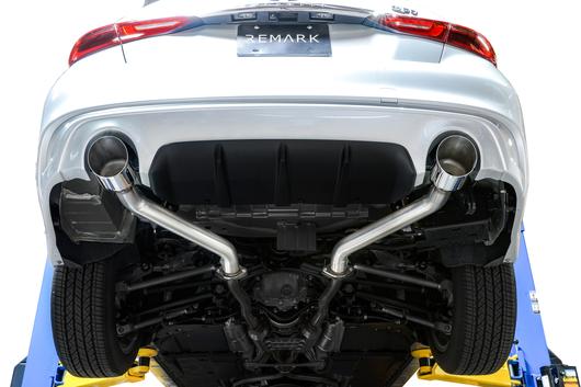 Axleback Exhaust, Infiniti Q50, Stainless Single Wall Tip