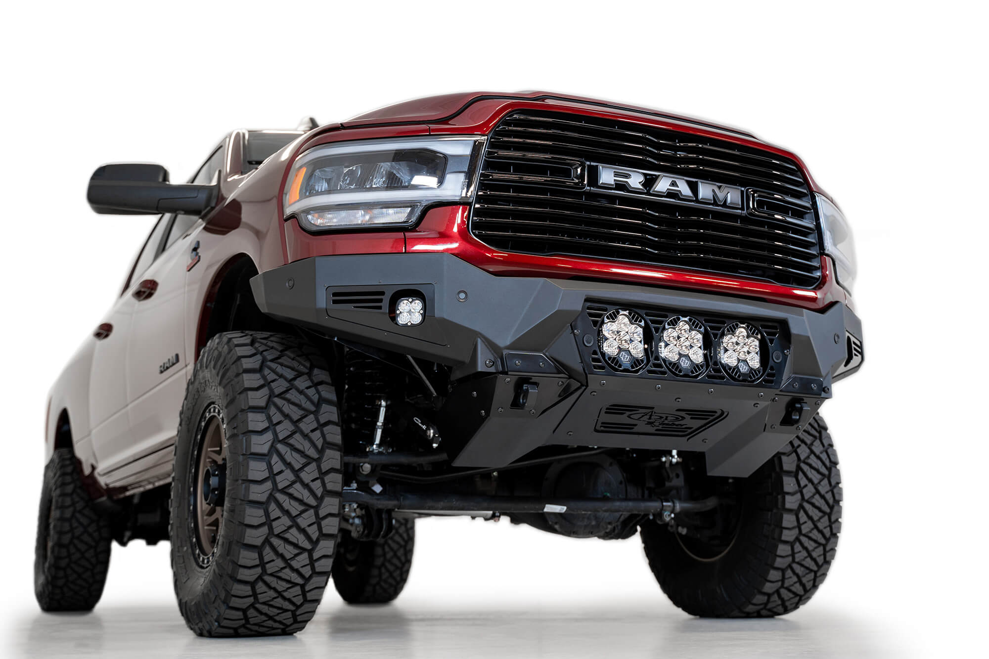 Addictive Desert Designs 19-21 Ram 2500/3500 Bomber HD Front Bumper (Baja Designs LP6 Mounts)