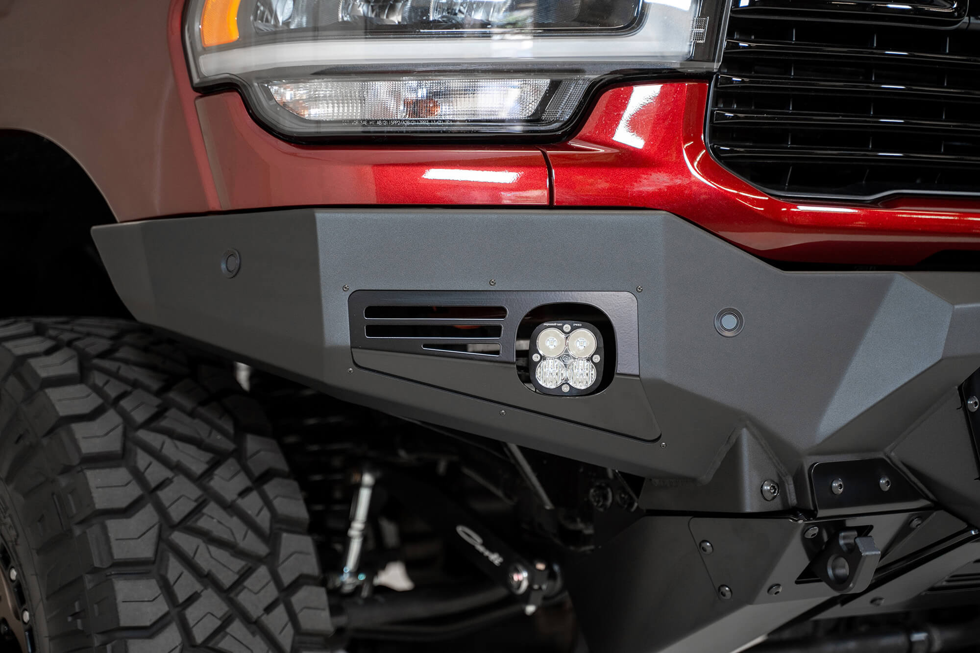 Addictive Desert Designs 19-21 Ram 2500/3500 Bomber HD Front Bumper (Baja Designs LP6 Mounts)