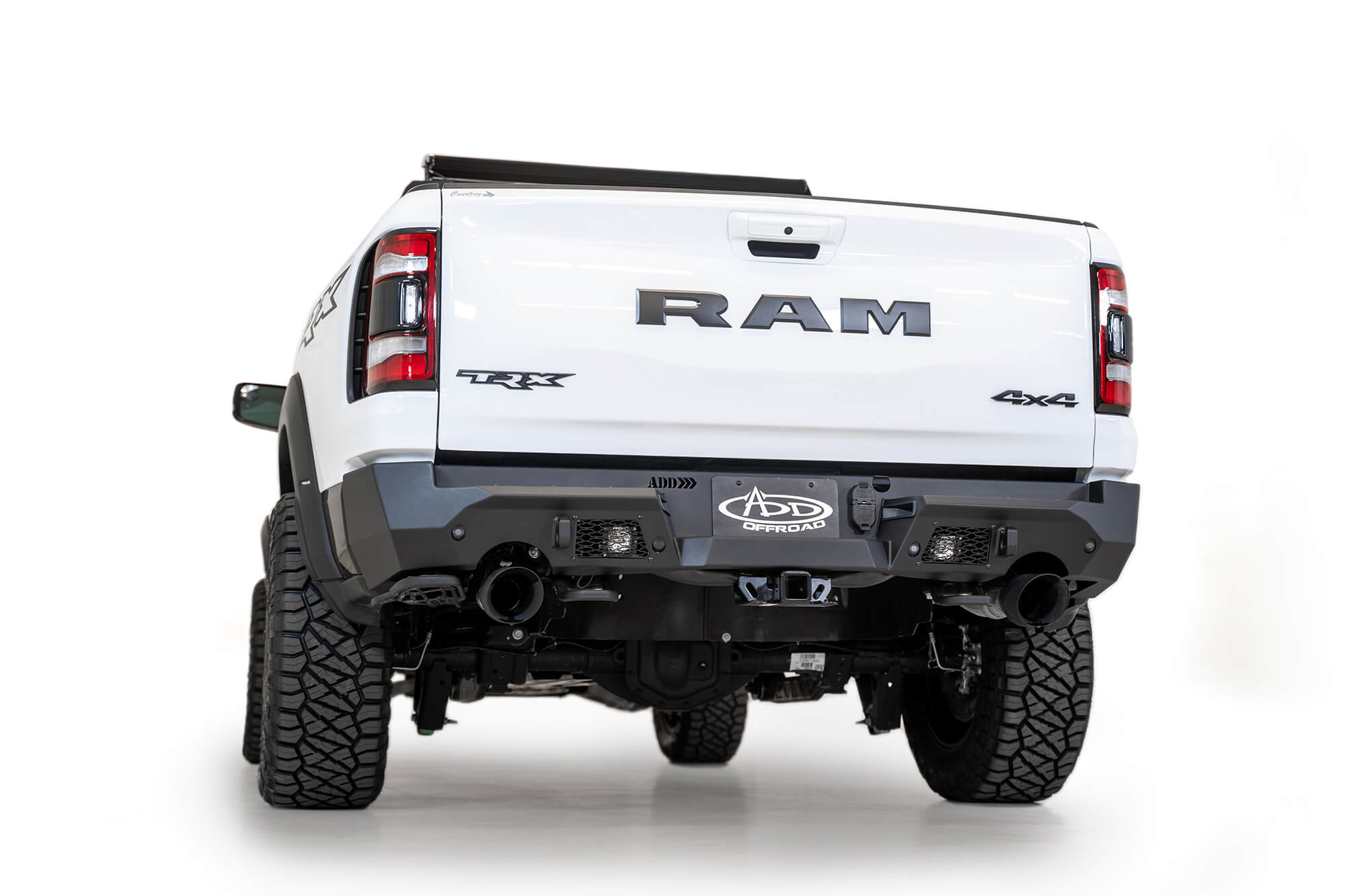 Addictive Desert Designs 2021 Dodge RAM 1500 TRX Stealth Fighter Rear Bumper - Hammer Black