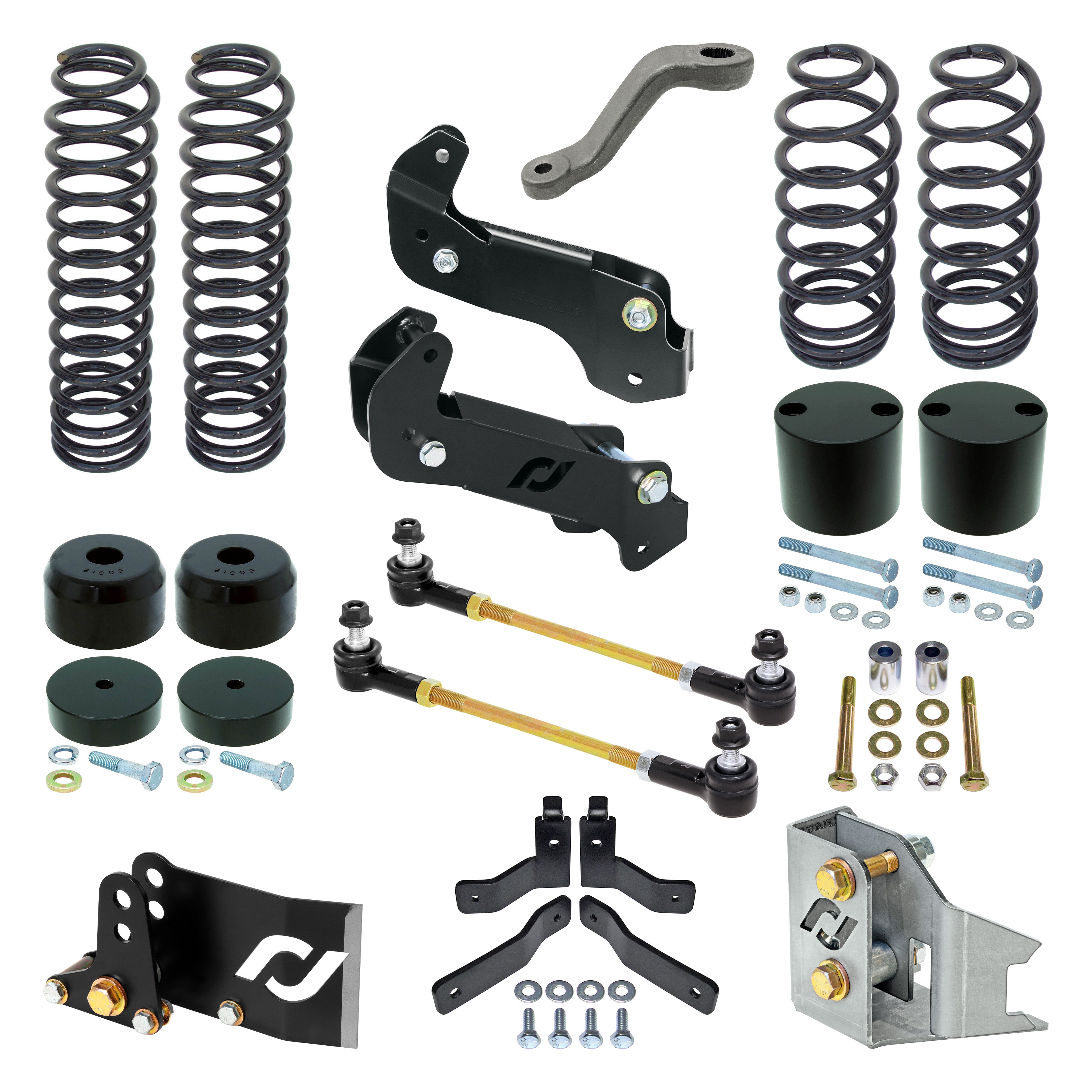 RockJock JK 2D Base Level Suspension System 4in Lift