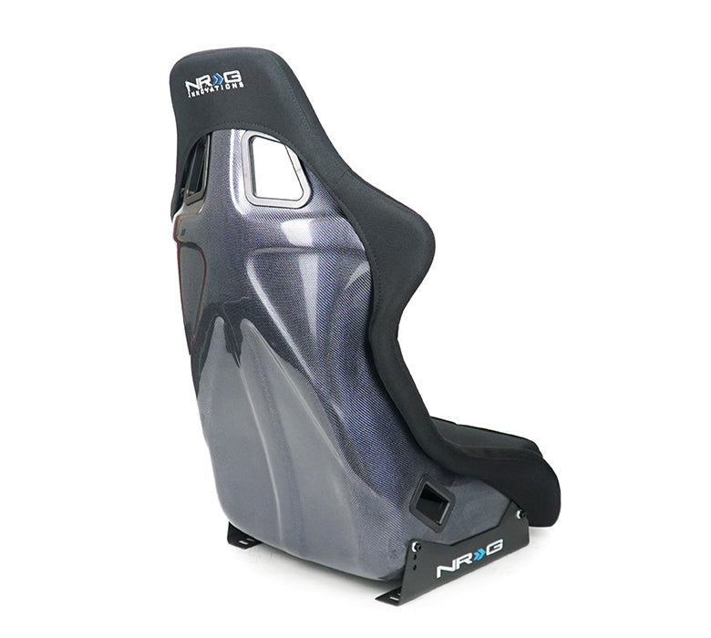 NRG Carbon Fiber Bucket Seat - Large - Blue - 0