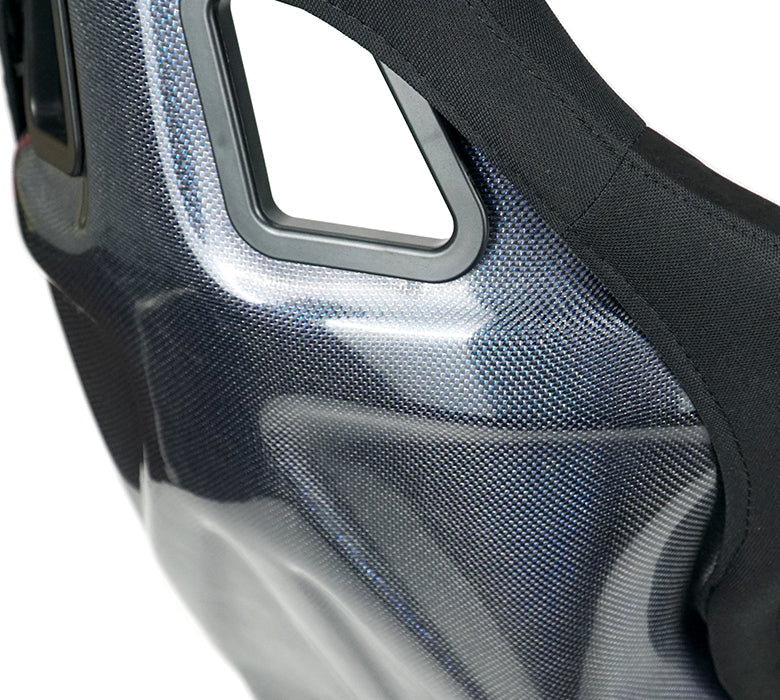 NRG Carbon Fiber Bucket Seat - Large - Blue