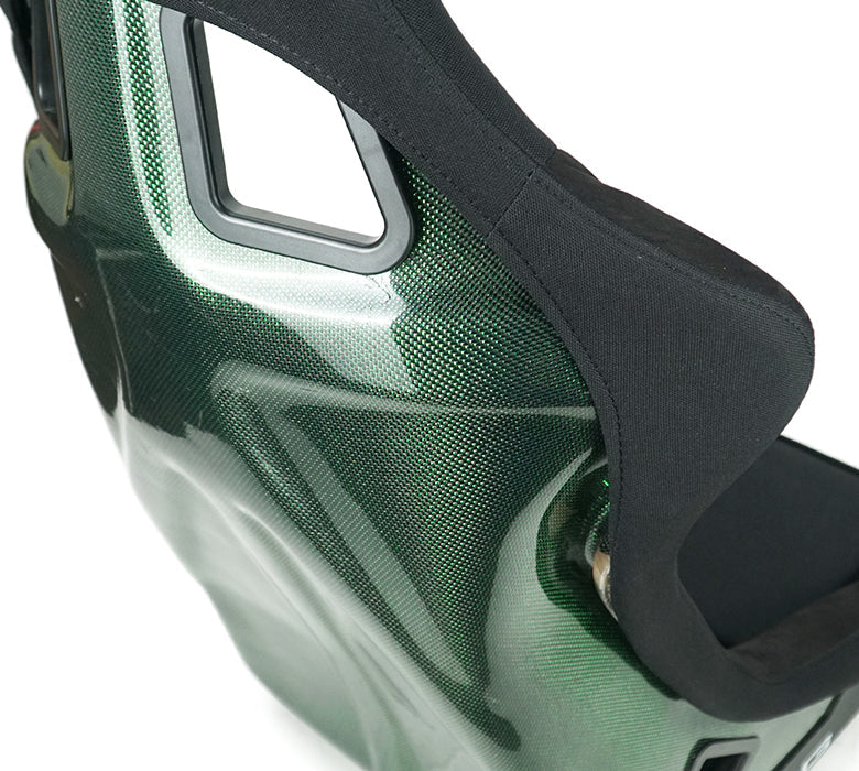 NRG Carbon Fiber Bucket Seat - Large - Green