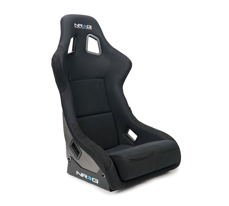 NRG Carbon Fiber Bucket Seat - Large - Silver