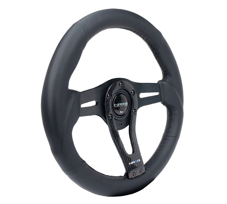 NRG Reinforced Steering Wheel (320mm) w/Carbon Center Spoke