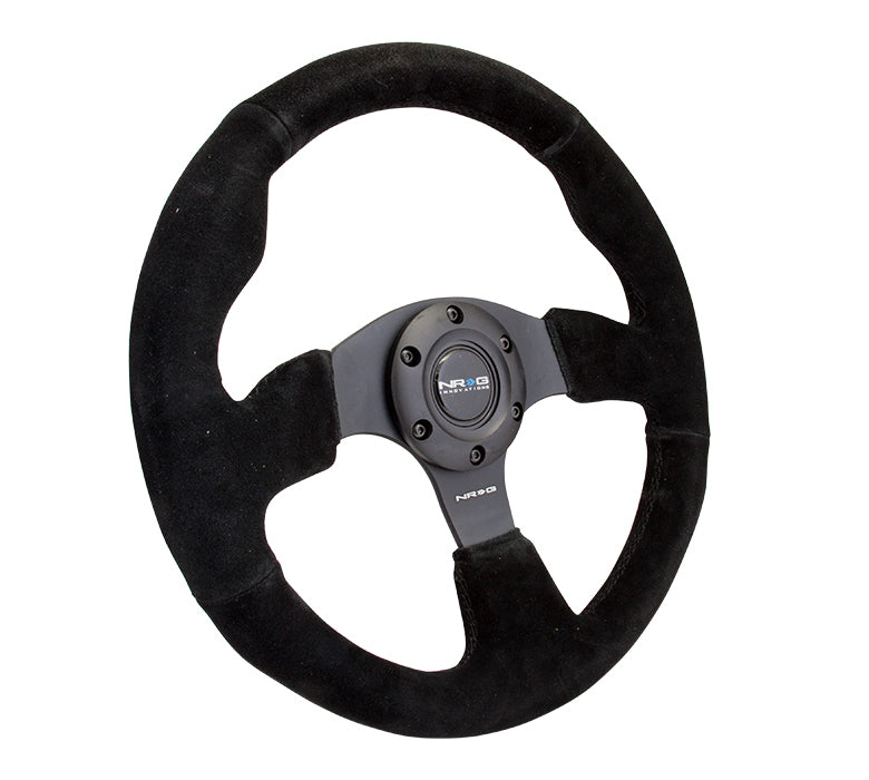 NRG Reinforced Steering Wheel (320mm) Suede w/Black Stitch - 0