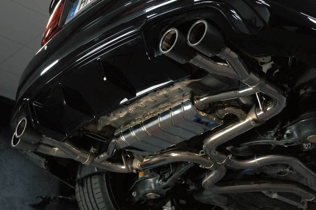 Audi RS3/TTRS - Valved Exhaust System And CES-3 (4 Round Carbon Tips)