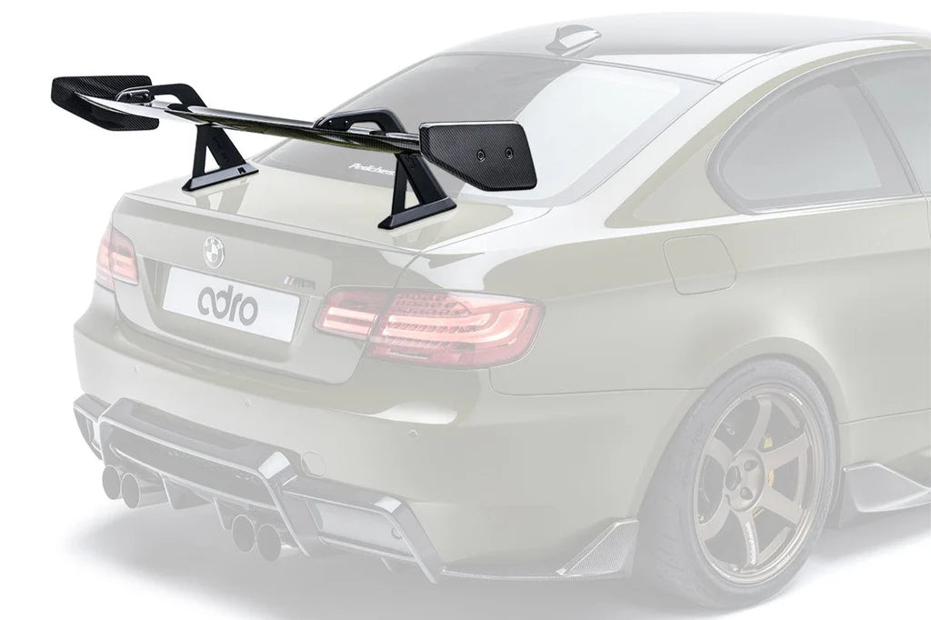 ADRO E92 M3 AT-R1 Carbon Swan Neck GT Wing - 0