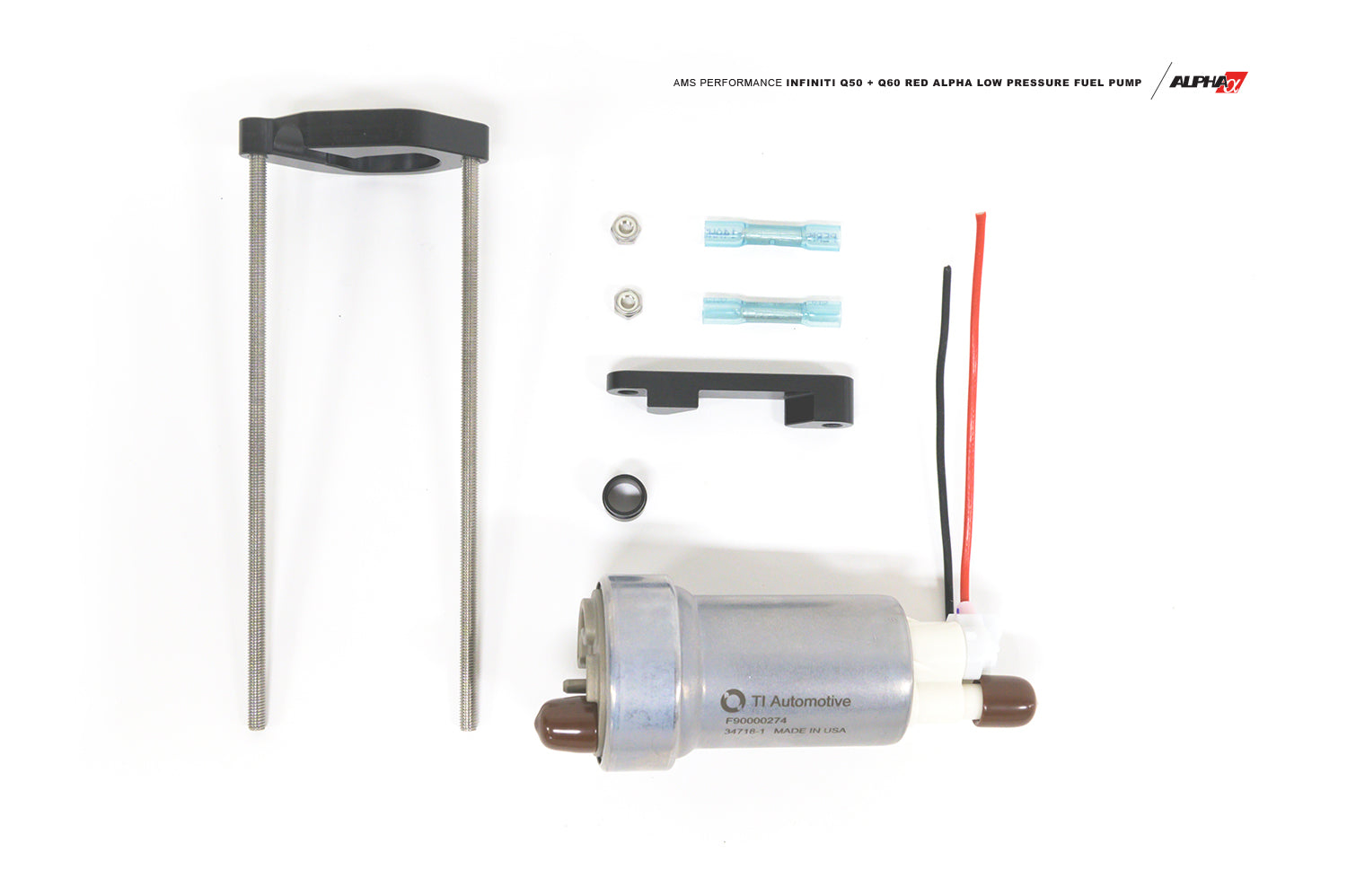 AMS Performance Q50/Q60 Red Alpha Low Pressure Fuel Pump Upgrade