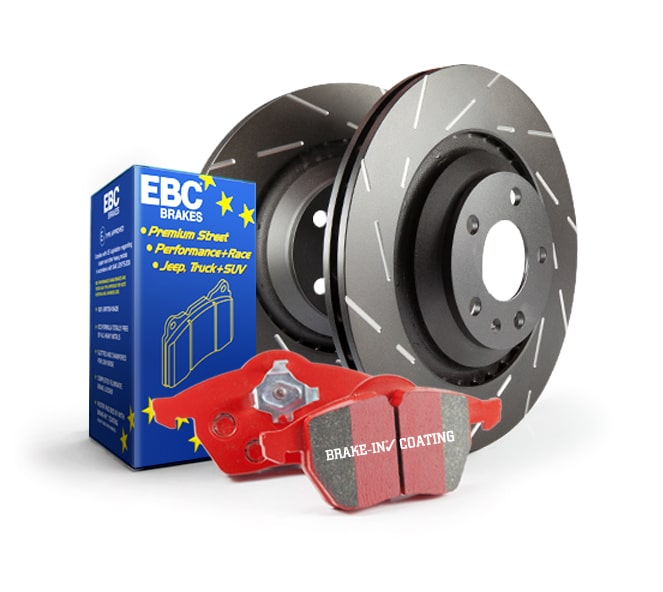 EBC Brakes S4KR Kit Number Rear Disc Brake Pad and Rotor Kit DP32254C+USR1846 Audi Rear 2.0L 4-Cyl 2017-2023