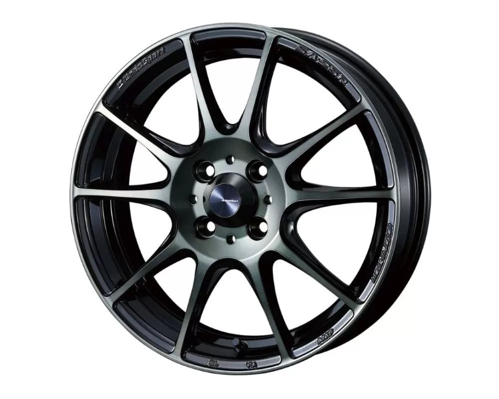 Weds WedsSport SA-25R Wheel 18x9.5 5x114.3 45mm Weds Black Clear