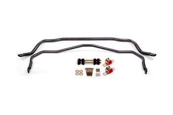 BMR 64-72 A-Body Front & Rear Sway Bar Kit w/ Bushings - Black Hammertone