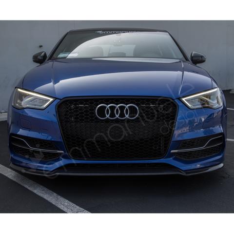 PURE Carbon Fiber Front Lip Splitter / Spoiler For Audi A3 / S3 8V (Pre-Facelift)