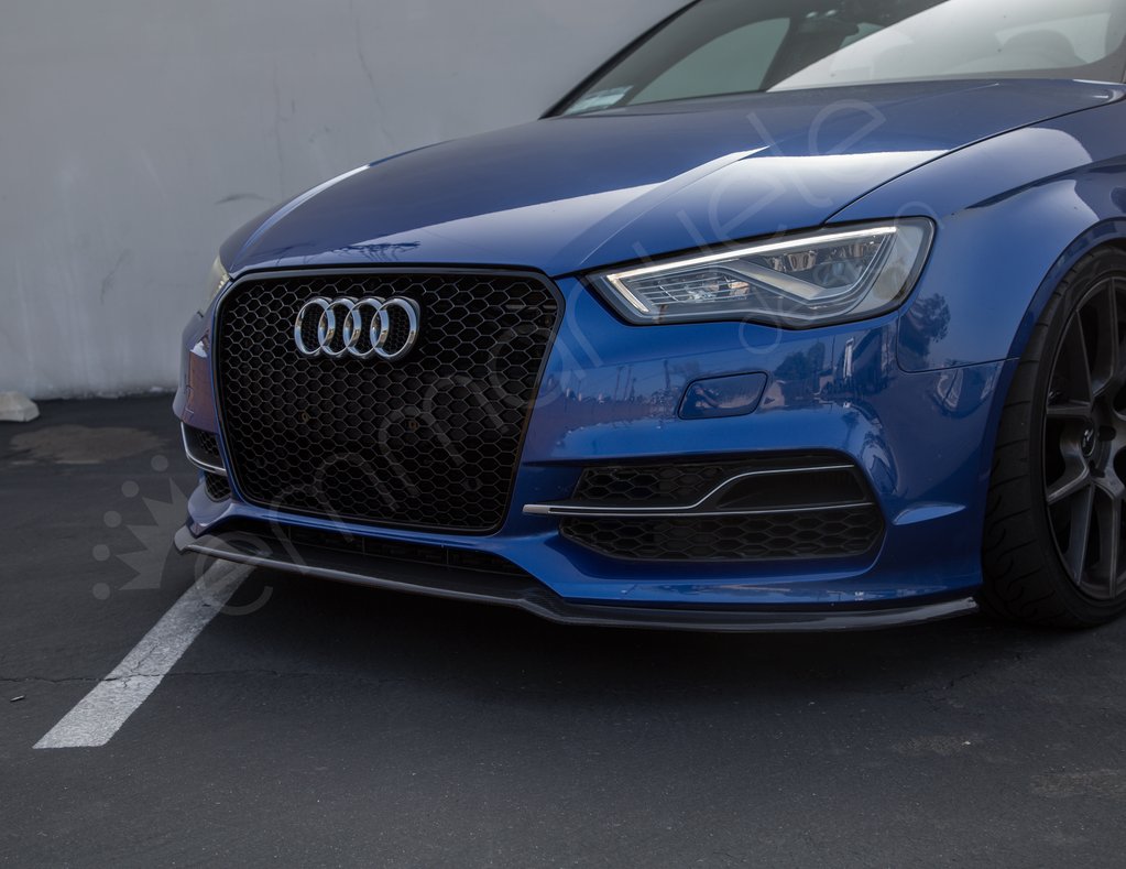 PURE Carbon Fiber Front Lip Splitter / Spoiler For Audi A3 / S3 8V (Pre-Facelift)