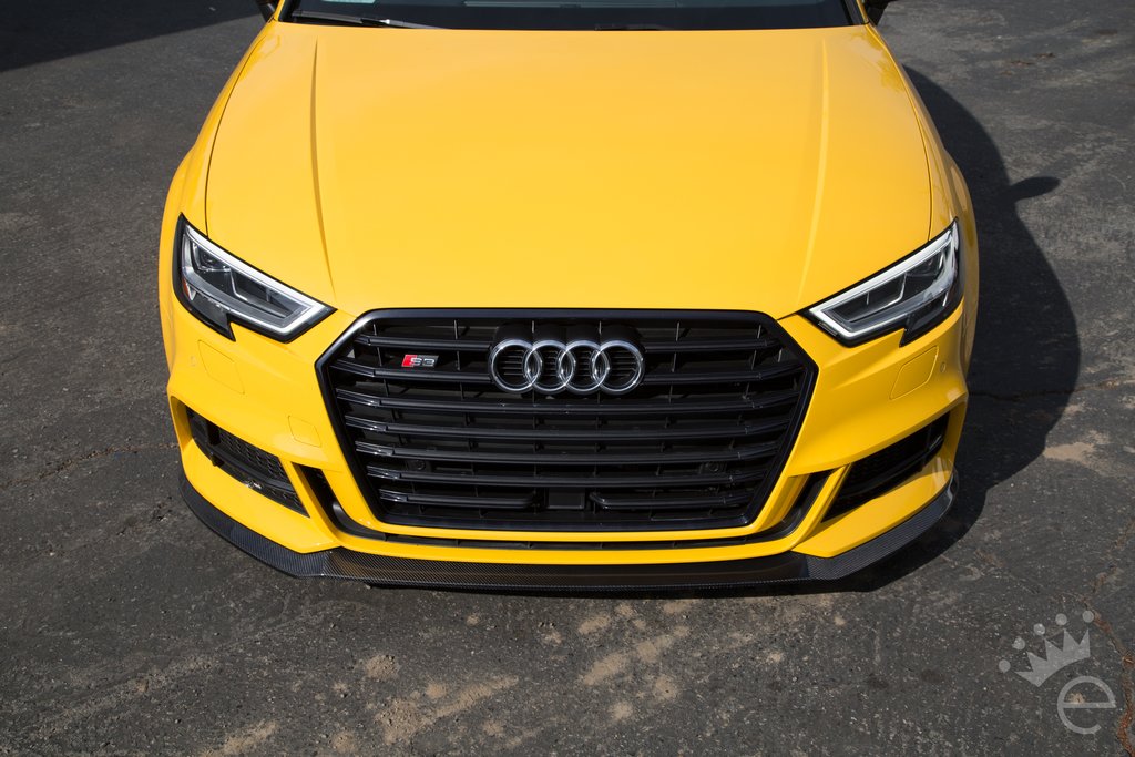 PURE Carbon Fiber Front Lip Splitter / Spoiler For Audi S3 8V (Facelift)