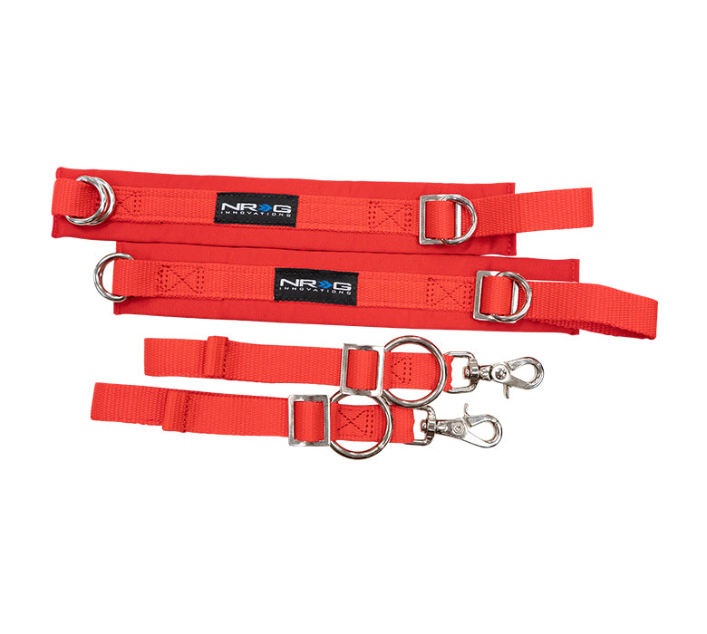 NRG SFI 3.3 Arm Restraints One Pair - Red - 0