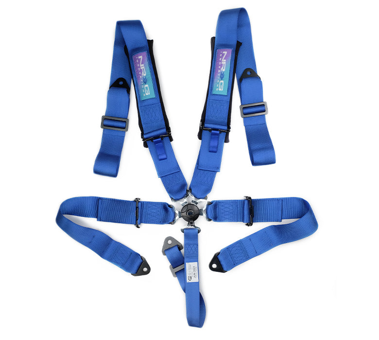 NRG 5PT 3in. Seat Belt Harness / Cam Lock - Blue