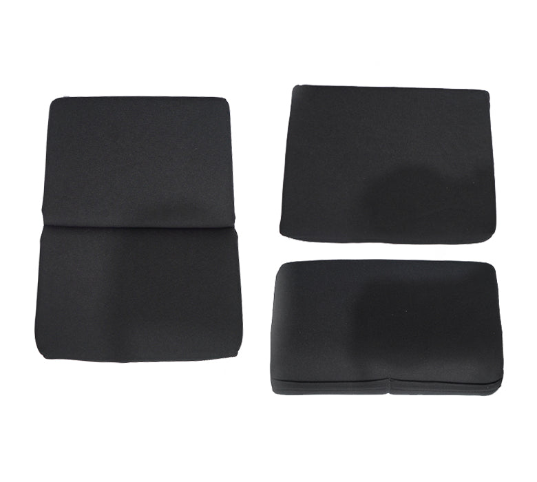 NRG FRP Bucket Seat Cushion- Black Fabric 3 Pcs