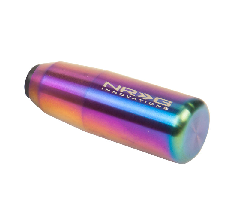 NRG Universal Short Shifter Knob - 3.5in. Length / Heavy Weight .85Lbs. - Multi Color/Neochrome - 0