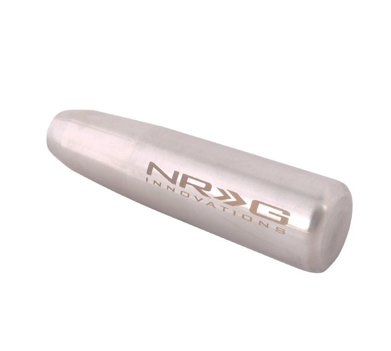 NRG Universal Short Shifter Knob - 5in. Length / Heavy Weight 1.27Lbs. - Silver - 0